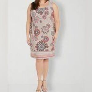 R&M Richards Womens Printed Dress size 2 Petite New wit…